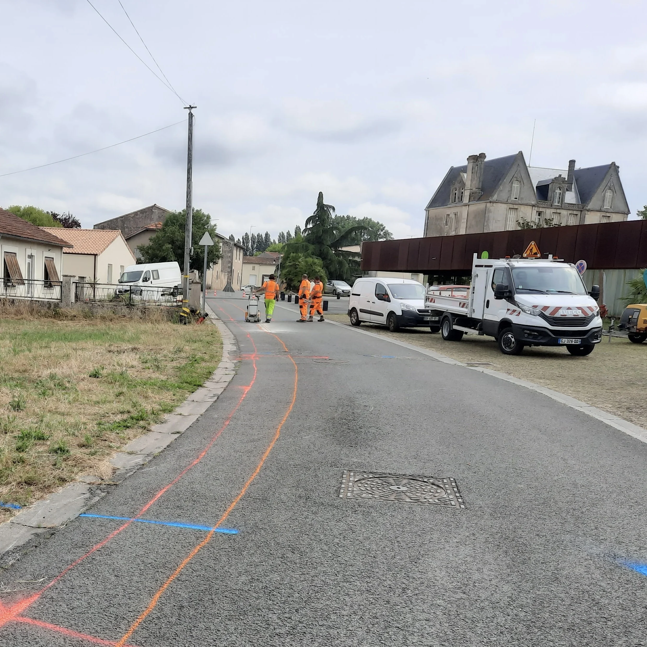 Début chantier marquage 3