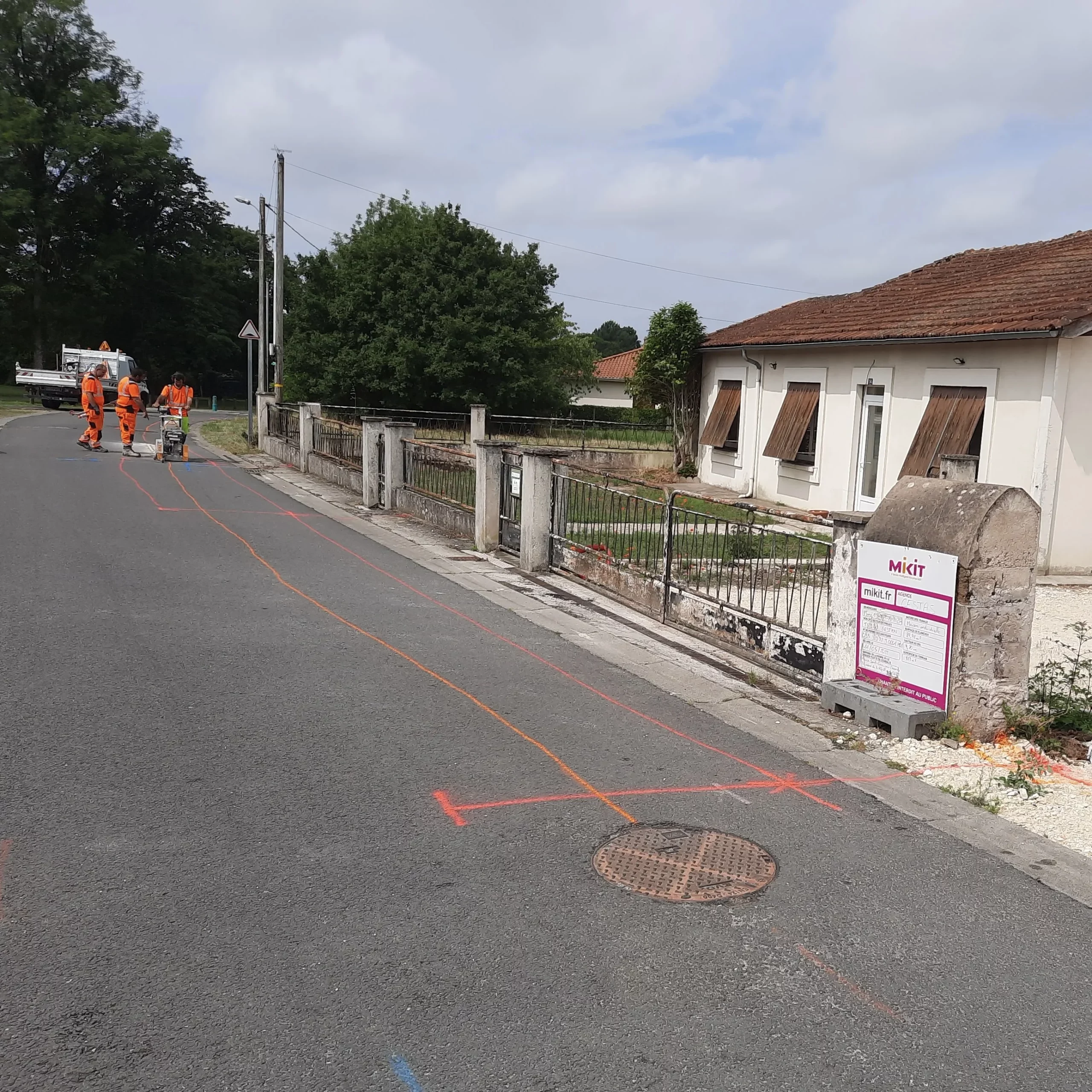 Début chantier marquage 5
